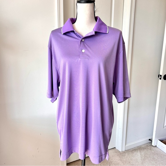 FOOTJOY FJ Men’s Pure Button Short Sleeved Polo Shirt—SZ. M/L - Picture 1 of 16